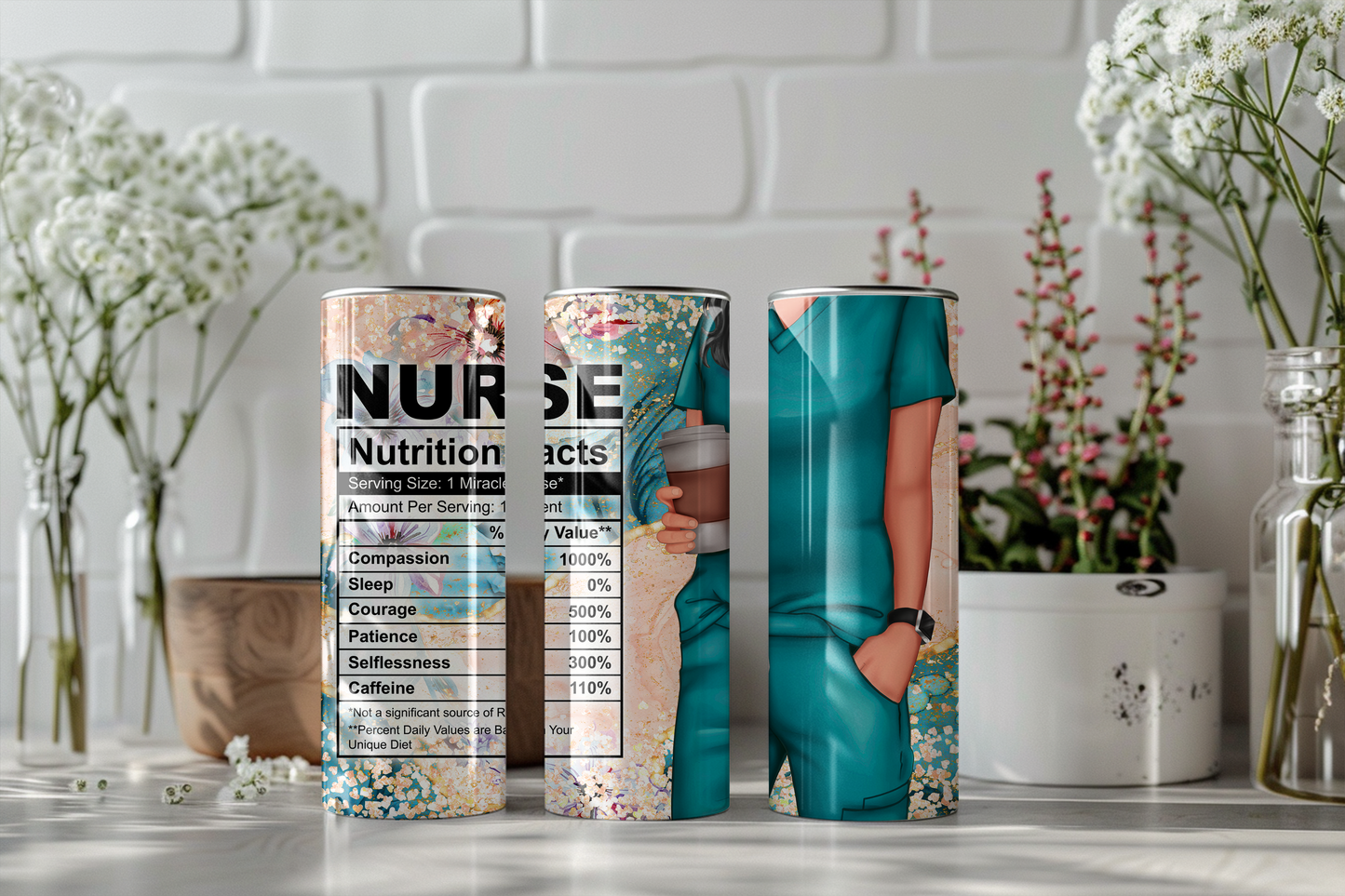 „Best of Nurse“ Tumbler 590 ml Thermobecher mit Aufdruck – Hält Getränke zuverlässig warm und kalt