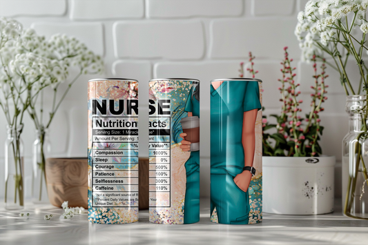 „Best of Nurse“ Tumbler 590 ml Thermobecher mit Aufdruck – Hält Getränke zuverlässig warm und kalt