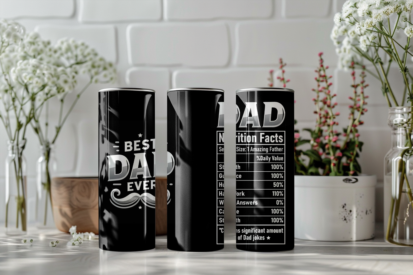 "Best of Dad" Tumbler 590 ml – Hält Getränke zuverlässig warm und kalt