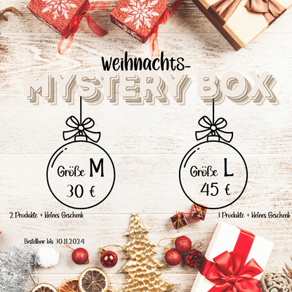 Weihnachts-Mysterybox in 2 Größen – Überraschungspaket zum Fest